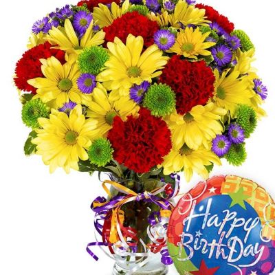 <hr />
Don't miss the chance to send some birthday wishes with this beautiful arrangement!